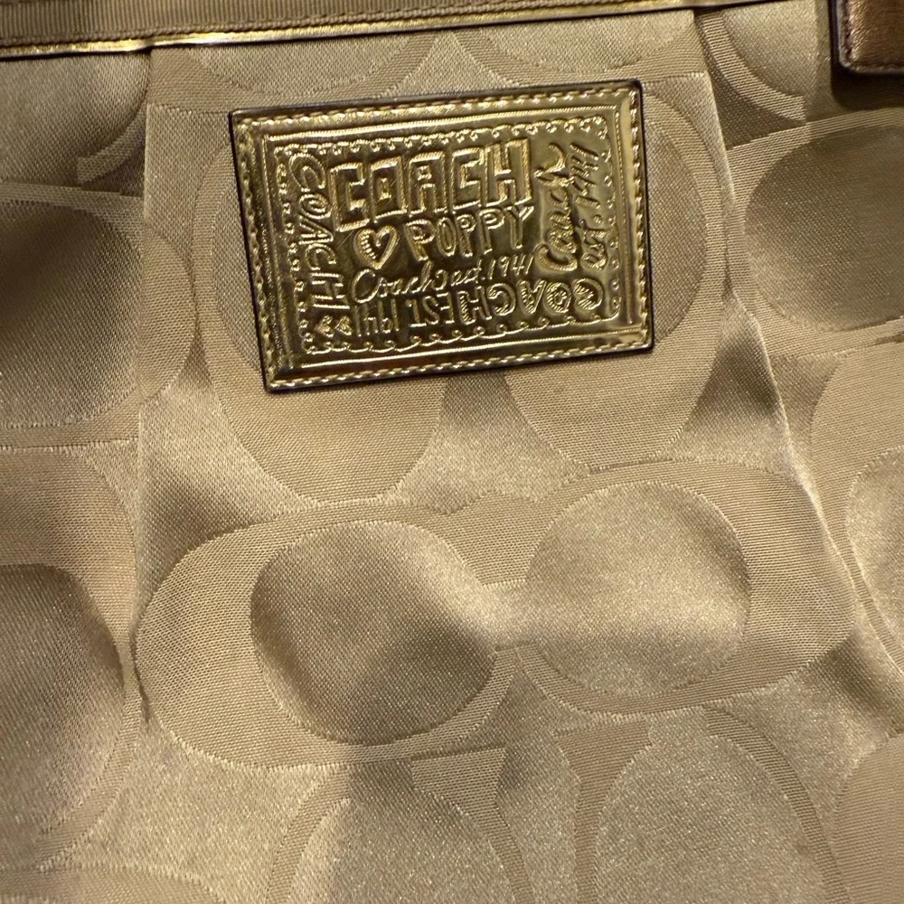 Coach Beige Signature Shoulder Bag - Picture 2 of 4